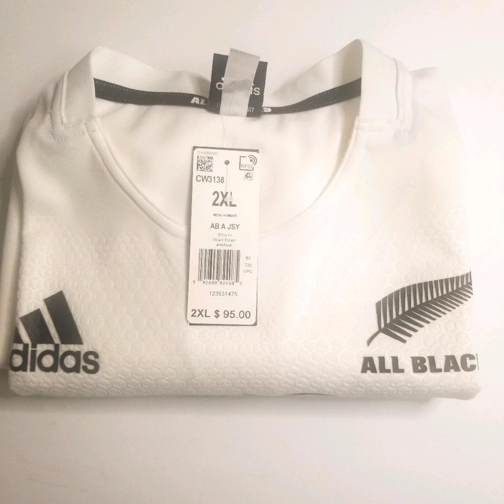 Adidas mens rugby all blacks jersey XXL